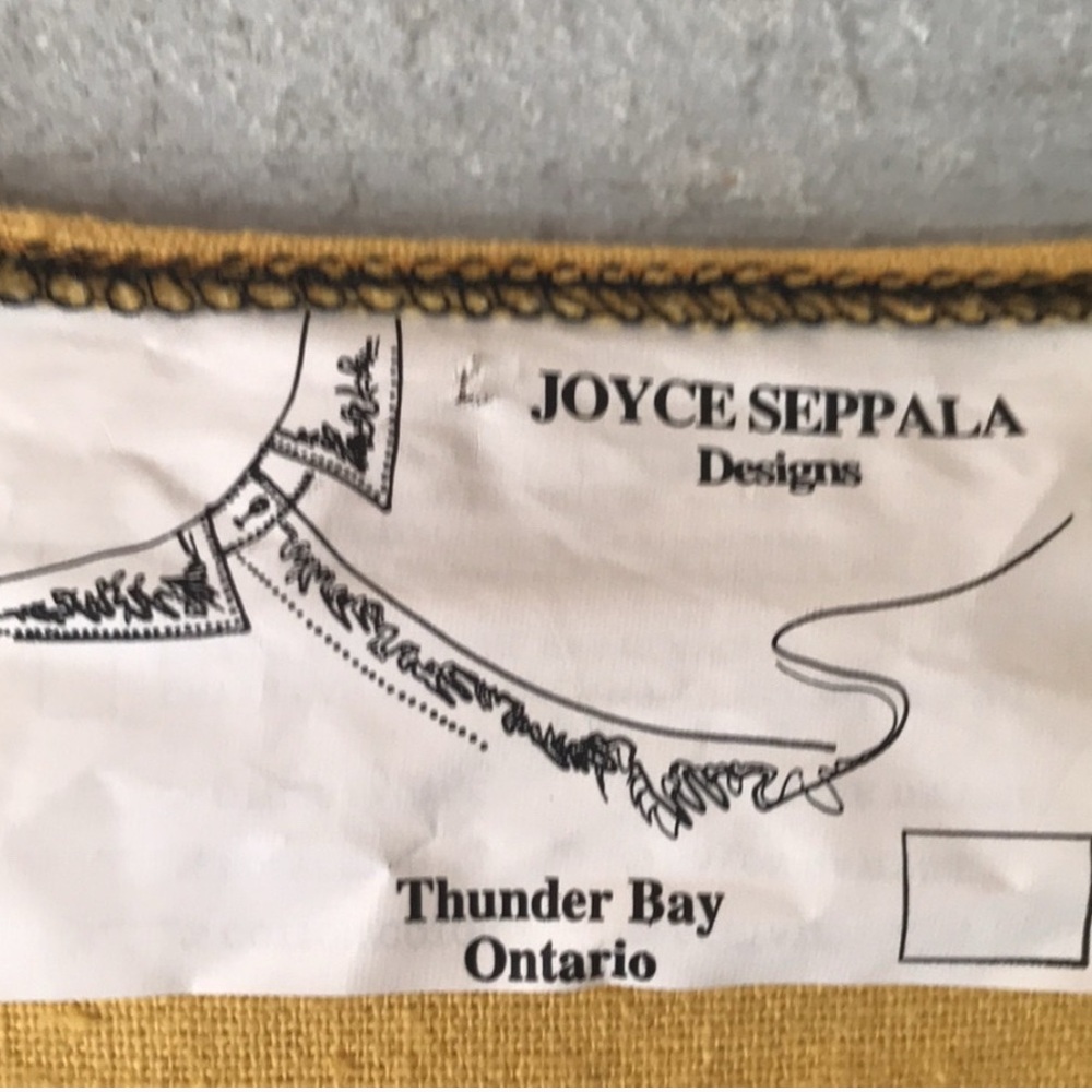 Joyce Seppala Yellow Graphic Top with Black Crane Design - Picture 5 of 5